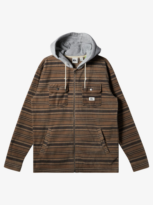 Quiksilver Super Swell L/S Shirt-Major Brown