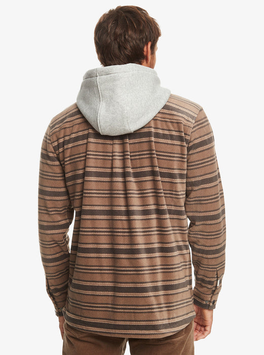 Quiksilver Super Swell L/S Shirt-Major Brown