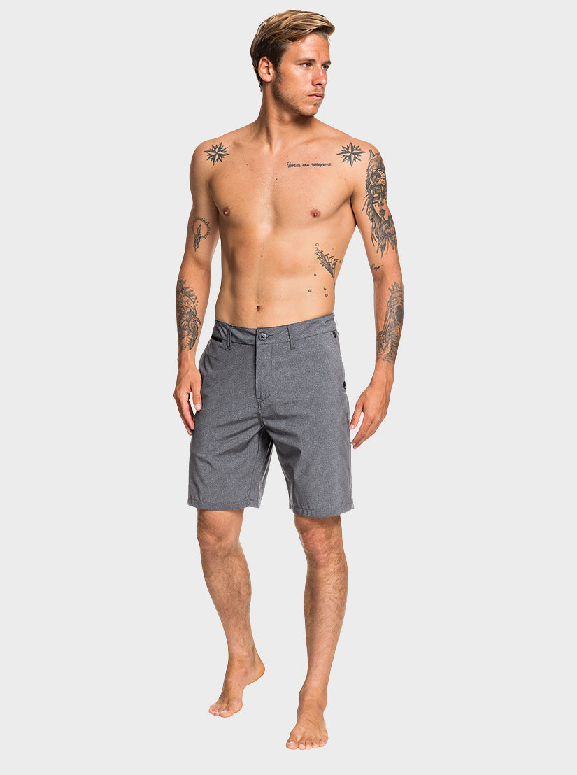 Quiksilver Union Heather Amphibian 20 Shorts-Black