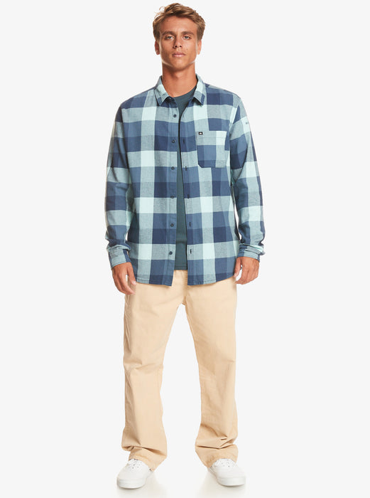 Quiksilver Motherfly L/S Shirt-Pastel Turquoise