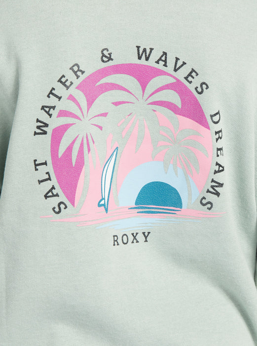 Roxy Early In The Morning B Sweatshirt-Blue Surf