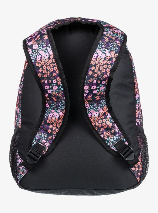 Roxy Shadow Swell Printed Backpack-Anthracite Floral Daze