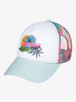 Roxy Donut Spain Hat-Blue Surf Kartoffel Tropical— Alternate View