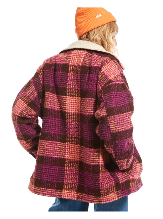 Roxy Passage Of Time Jacket-Bitter Chocolate Hallo Plaid
