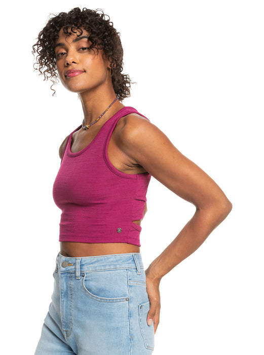 Roxy Good Keepsake Tank-Raspberry Radiance