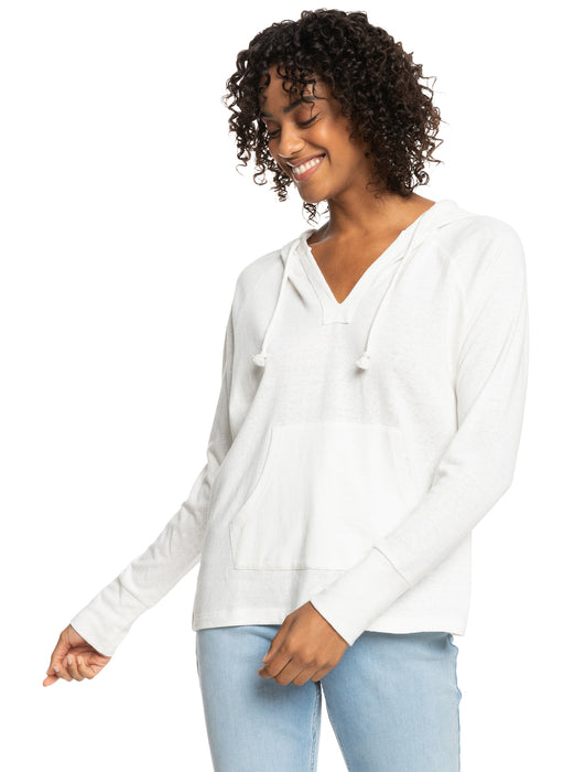 Roxy Destination Surf L/S Shirt-Snow White
