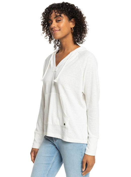 Roxy Destination Surf L/S Shirt-Snow White