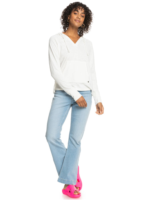 Roxy Destination Surf L/S Shirt-Snow White