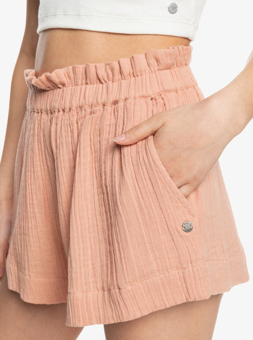 Roxy What A Vibe Shorts-Cafe Creme