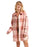 Roxy Ring Tone L/S Shirt-Dusty Coral Decke Plaid