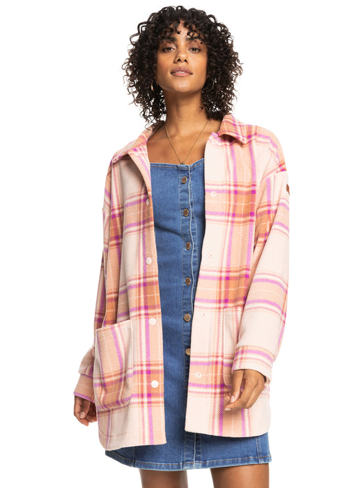 Roxy plaid jacket hotsell