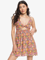 Roxy Evening Glow Again Dress-Root Beer