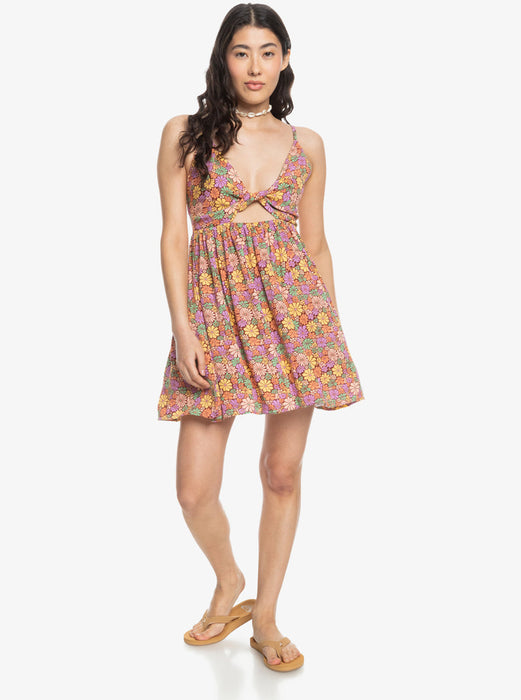 Roxy Evening Glow Again Dress-Root Beer