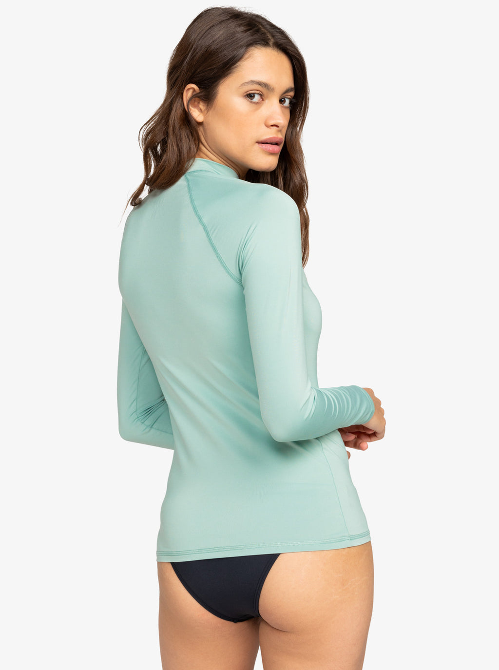 Roxy Whole Hearted L/S Rashguard-Blue Surf