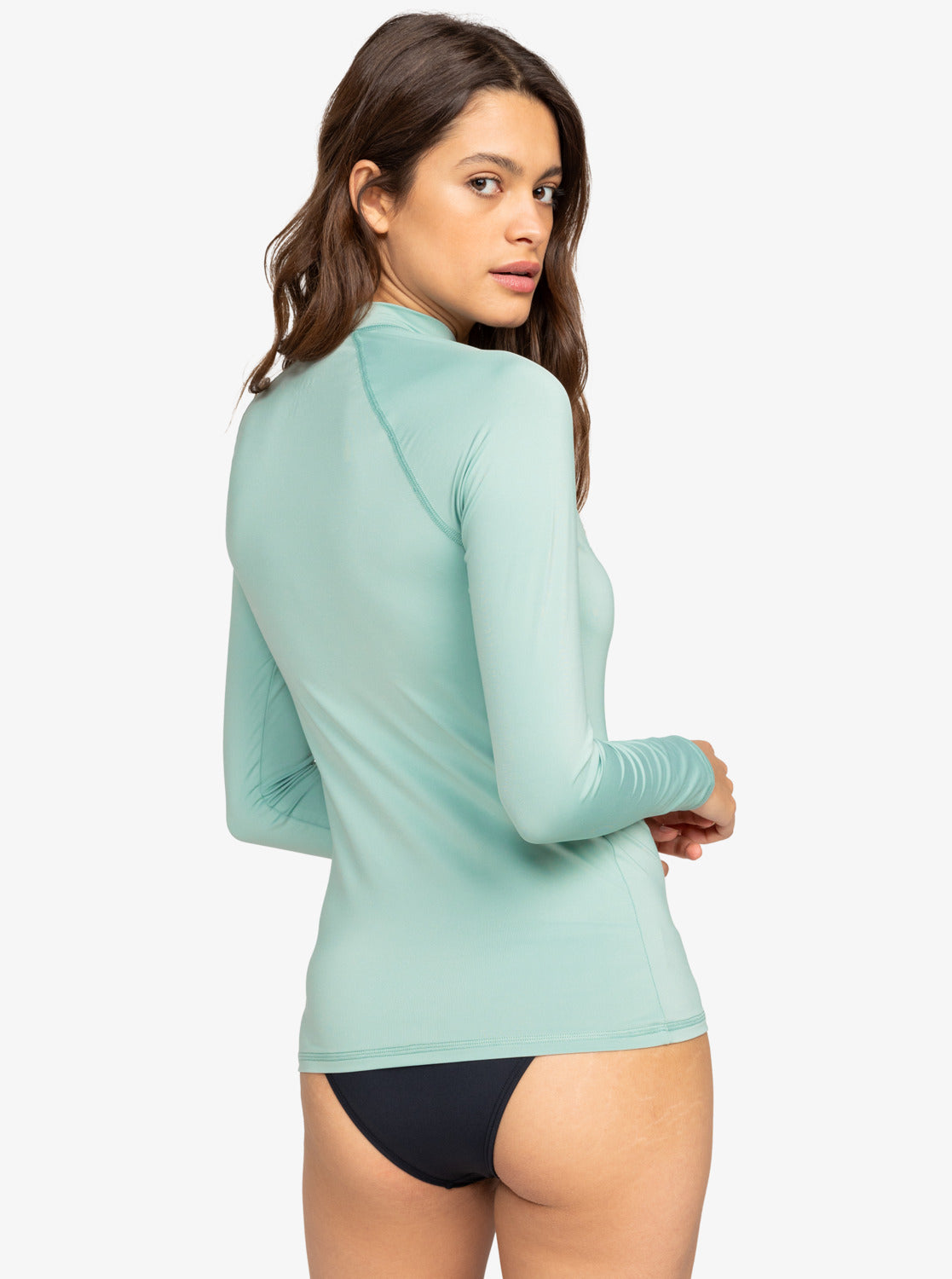 Roxy Whole Hearted L/S Rashguard-Blue Surf