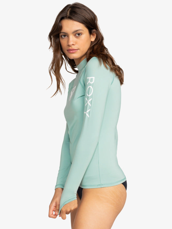 Roxy Whole Hearted L/S Rashguard-Blue Surf