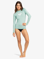 Roxy Whole Hearted L/S Rashguard-Blue Surf