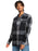 Roxy Let It Go Flannel L/S Shirt-Anthracite Hallo Plaid