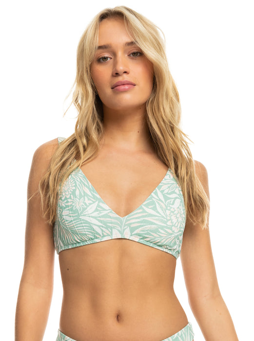 Roxy PT Rib Roxy Love The Oceana V Top-Blue Surf Planao