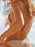 Roxy Wavy Stripe Mini Tiki Tri Top-Papaya