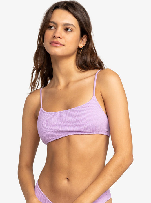 Roxy Aruba Basic Bralette Top-Crocus Petal