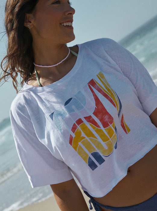 Roxy I Will Miss You Tee-Bright White