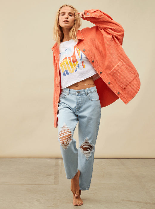 Roxy I Will Miss You Tee-Bright White