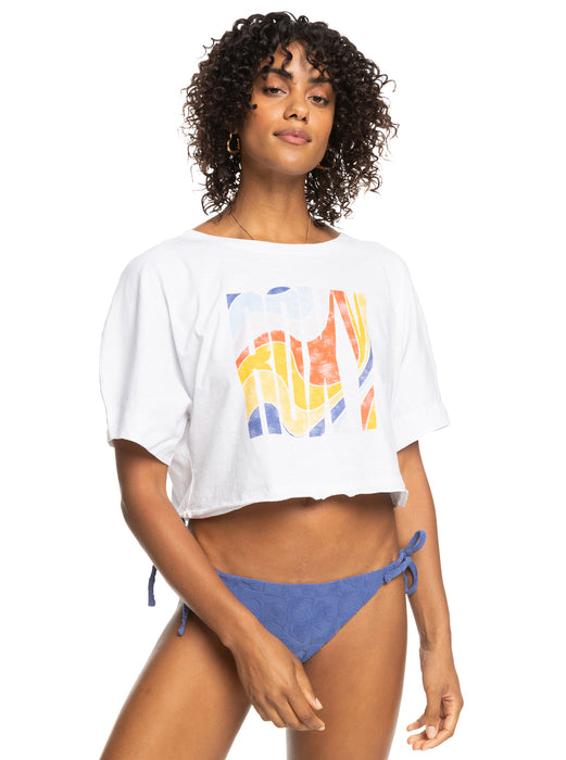 Roxy I Will Miss You Tee-Bright White