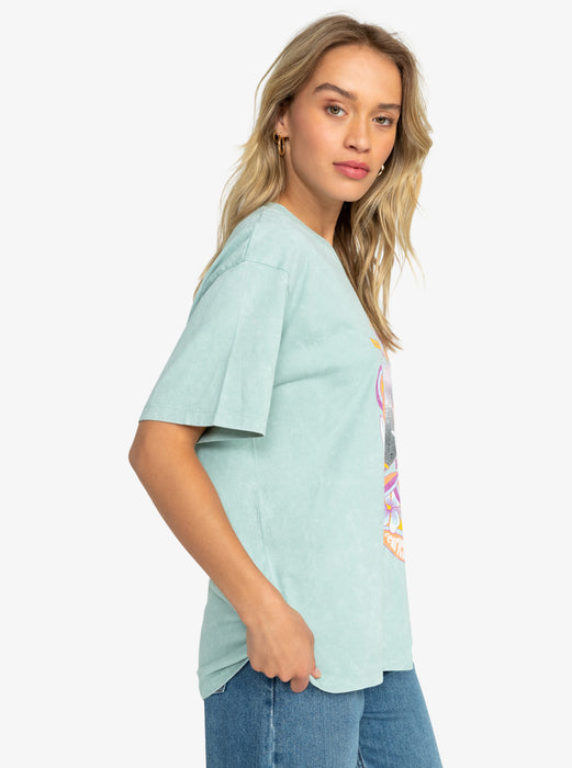 Roxy Girl Need Love A Tee-Blue Surf