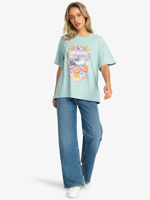 Roxy Girl Need Love A Tee-Blue Surf