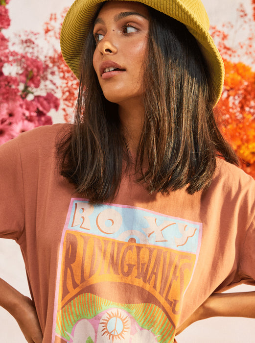 Roxy Girl Need Love B Tee-Cedar Wood