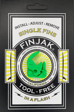 Finjak Tool Free Fin Clamp-Green Flash