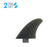 True Ames Lovelace Canards FCS Fiberglass Fin Set-Smoke