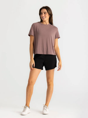 Free Fly Bamboo-Lined Active Breeze 5" Shorts-Black
