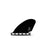 Futures Machado Quad Fin Set-Black/Swirl