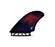 Futures Machado Quad Fin Set-Black/Swirl