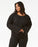 Rip Curl Cozy Crop Crew Sweatshirt-Black Marle