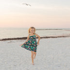 Emerson & Friends Isla Botanica Tropical Birds Bamboo Dress-Green/Multi
