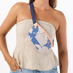 Aloha Collection Salina Tiny Stripe Mini Hip Pack-Navy