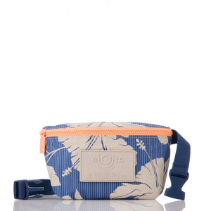 Aloha Collection Salina Tiny Stripe Mini Hip Pack-Navy