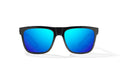 Bajio Hopedale Sunglasses-Black Gloss/Blue Mirror Glass