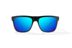 Bajio Hopedale Sunglasses-Black Gloss/Blue Mirror Glass