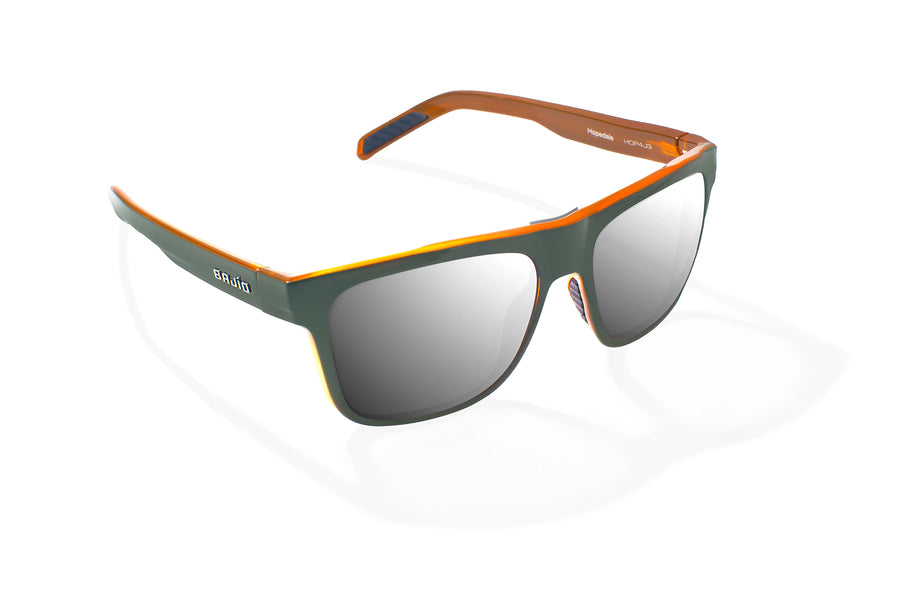 Bajio Hopedale Sunglasses-Gray Glass Gloss/Slvr Mirror Glass