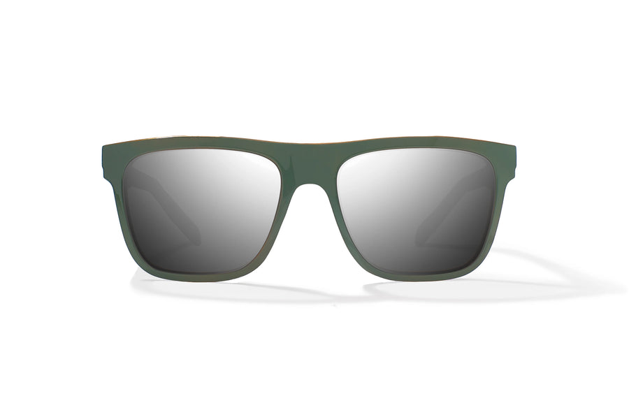 Bajio Hopedale Sunglasses-Gray Glass Gloss/Slvr Mirror Glass