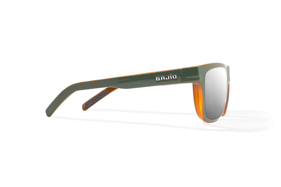 Bajio Hopedale Sunglasses-Gray Glass Gloss/Slvr Mirror Glass