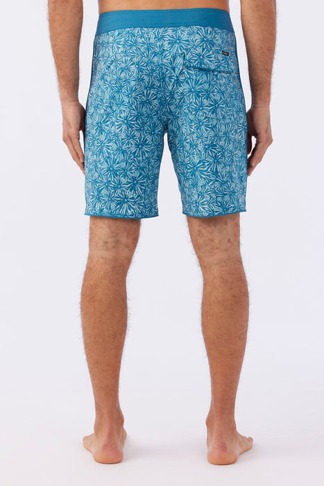 O'Neill Hyperfreak Mysto Scallop 19 Boardshorts-Bay Blue