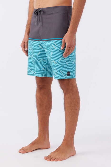 O'Neill Hyperfreak Tech Trvlr Nomad 20 Boardshorts-Turquoise