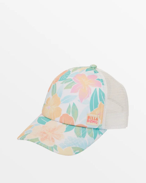 Billabong Girls Shenanigans Hat-Green Tropics