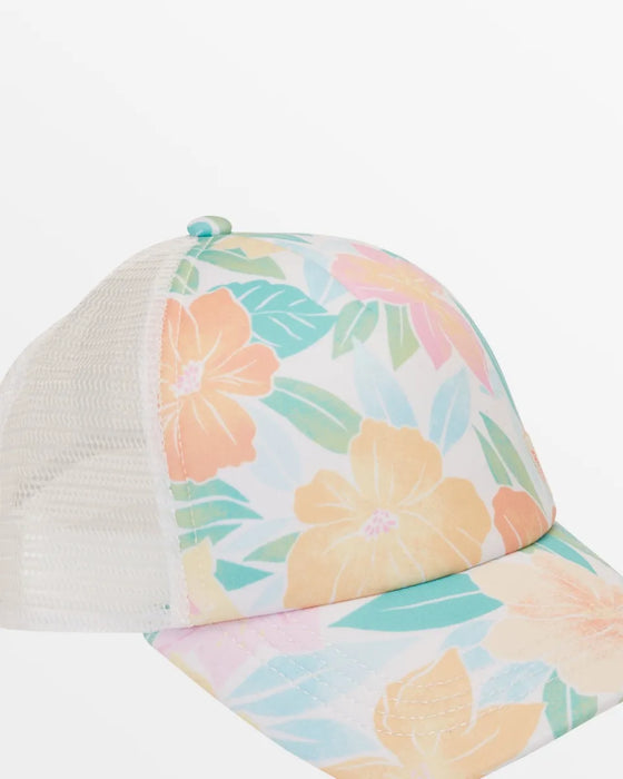 Billabong Girls Shenanigans Hat-Green Tropics
