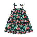 Emerson & Friends Isla Botanica Tropical Birds Bamboo Dress-Green/Multi
